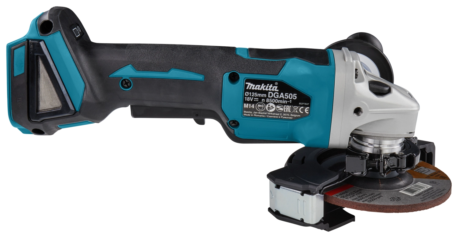 Makita DGA505ZJ 18V Li-Ion Accu haakse slijper body in Mbox - 125mm - koolborstelloos - softstart-image