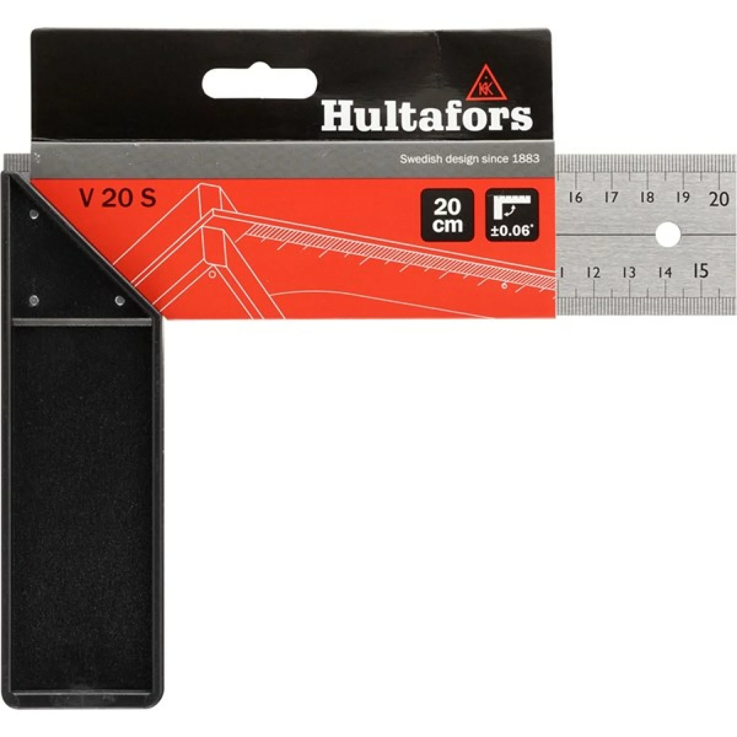 Hultafors V 20 S Winkelhaak Semi-Professional - 155 x 205mm-image