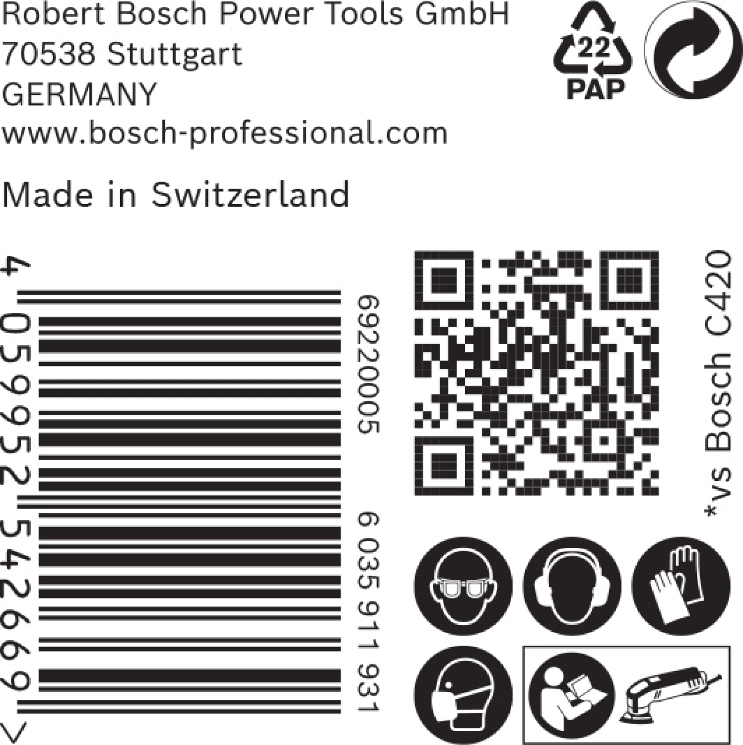 Bosch 2608900928 EXPERT Schuurvel C470 Best for Wood and Paint - 93mm - K80 - voor Multi-Cutter - 6 gaten - 50st-image