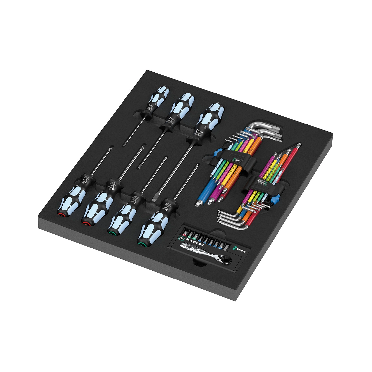 Wera 05150160001 9760 Jeu d'outils Stainless Set 1 dans un insert en mousse - 36 pièces-image