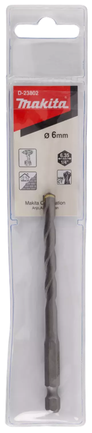Makita D-23802 1/4" DIN Steenboor - 6x101mm-image