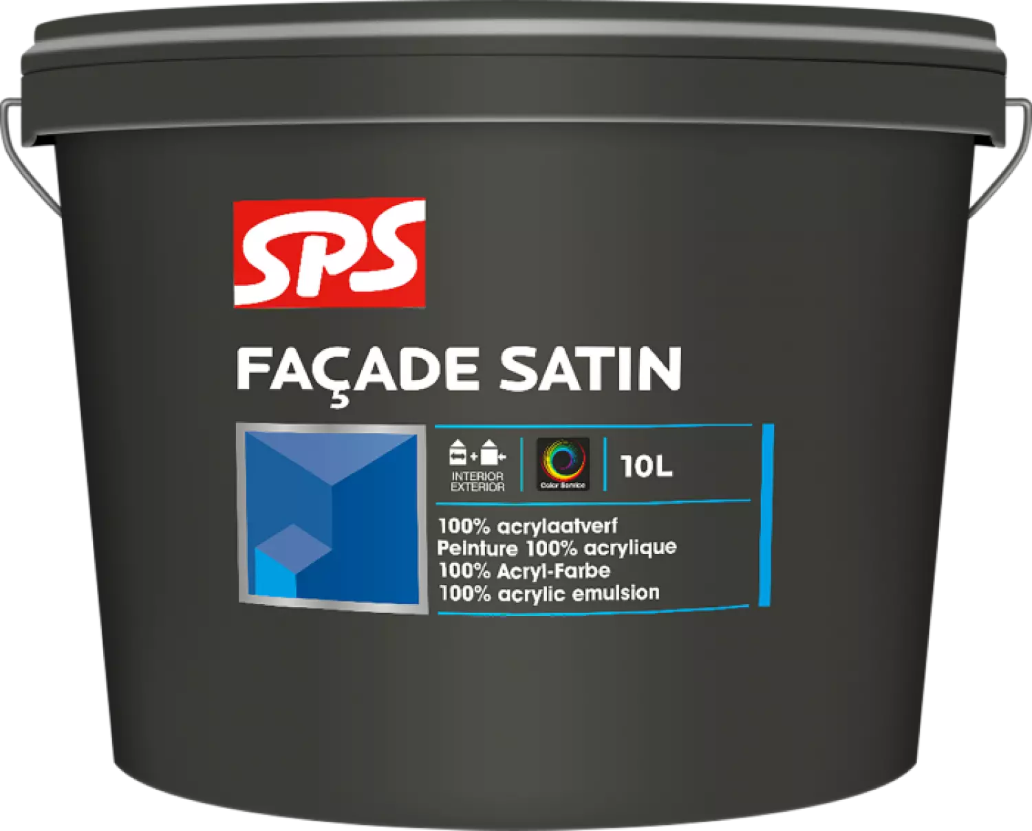 SPS Façade Satin Muurverf - op kleur gemengd - 4L-image