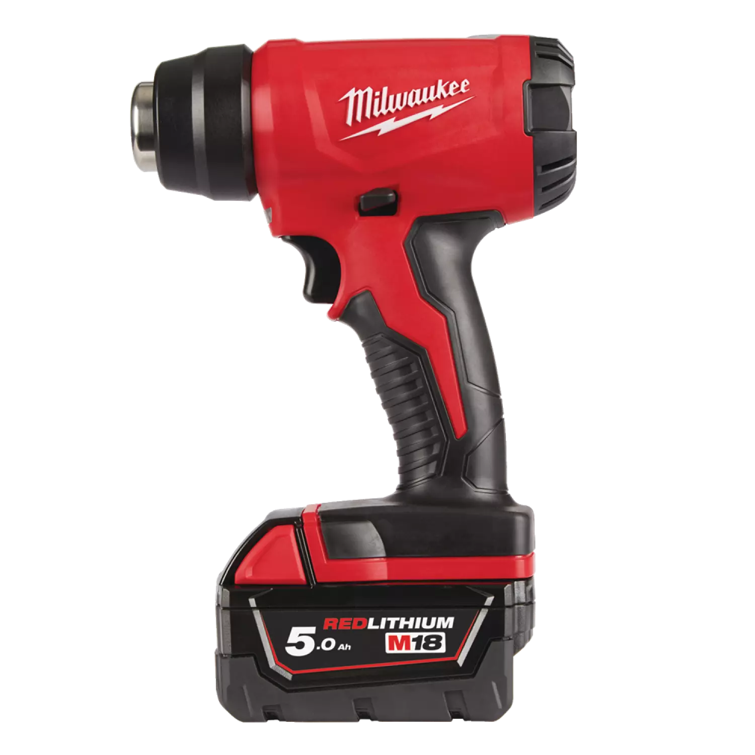 Milwaukee M18 BHG-502C Décapeur thermique compact à batteries 18V Li-Ion (2x batterie 5,0Ah) dans coffret - 470°C-image