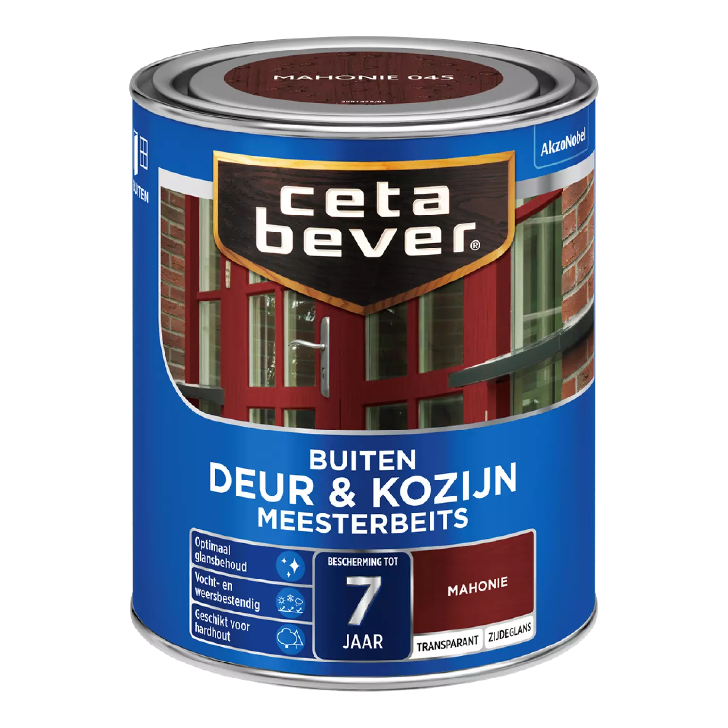 Cetabever Meesterbeits Deur En Kozijn Transparant Zijdeglans - Mahonie - 750ml-image