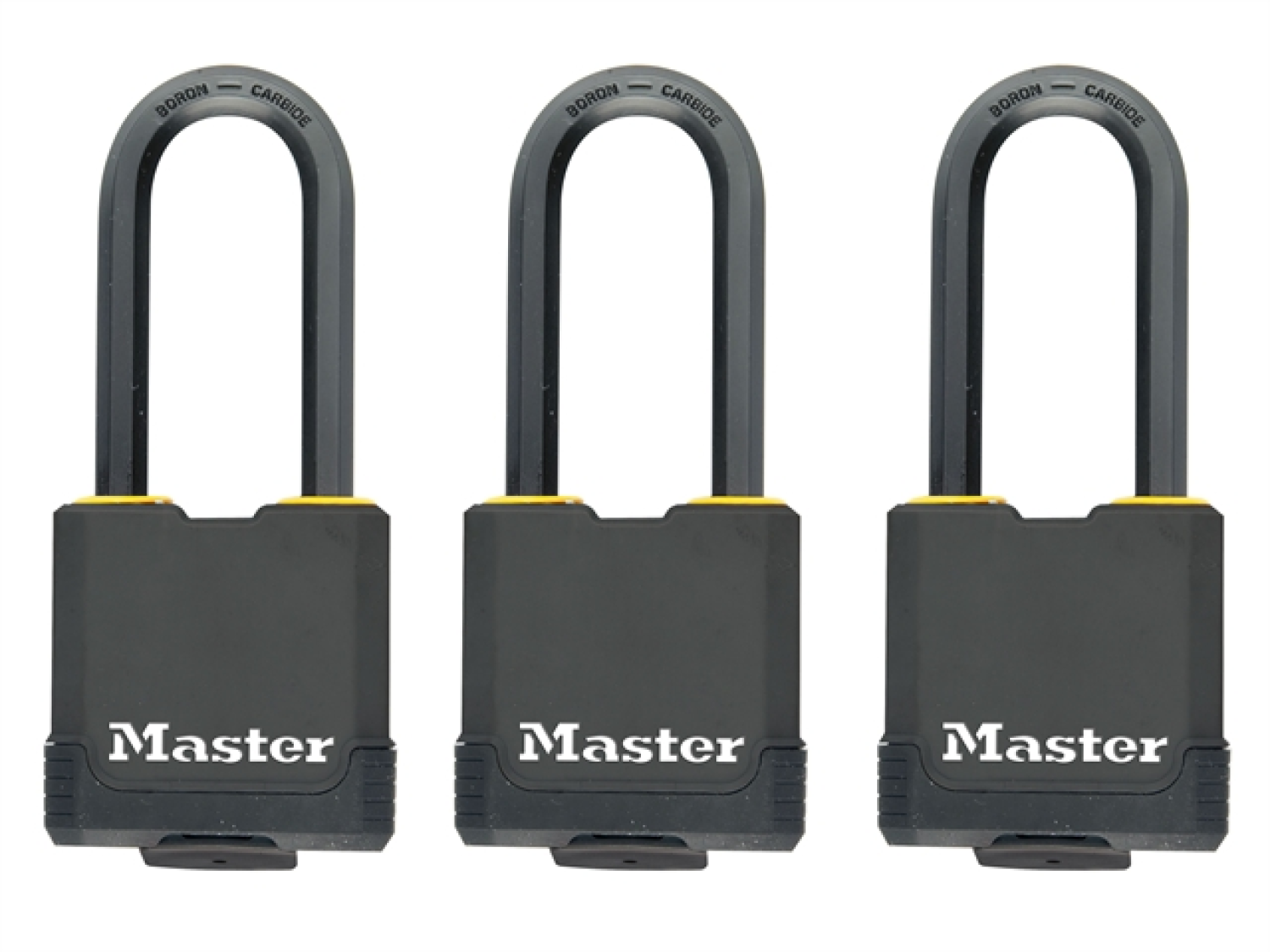 Master Lock M115EURTRILF - Cadenas Haute Sécurité - A Clé - Acier Laminé Recouvert - Extérieur-image