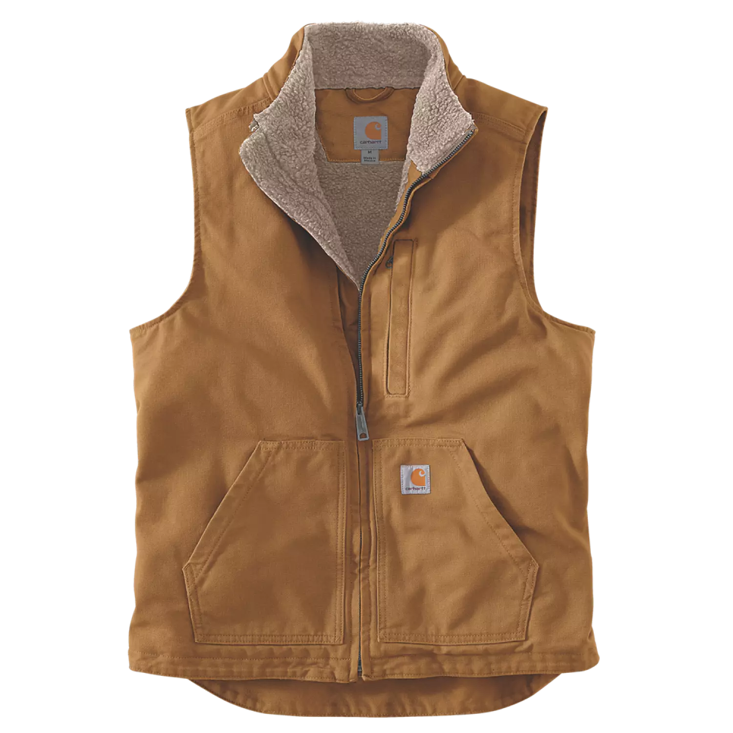 Carhartt Washed Duck Lined Mock Neck Vest-image
