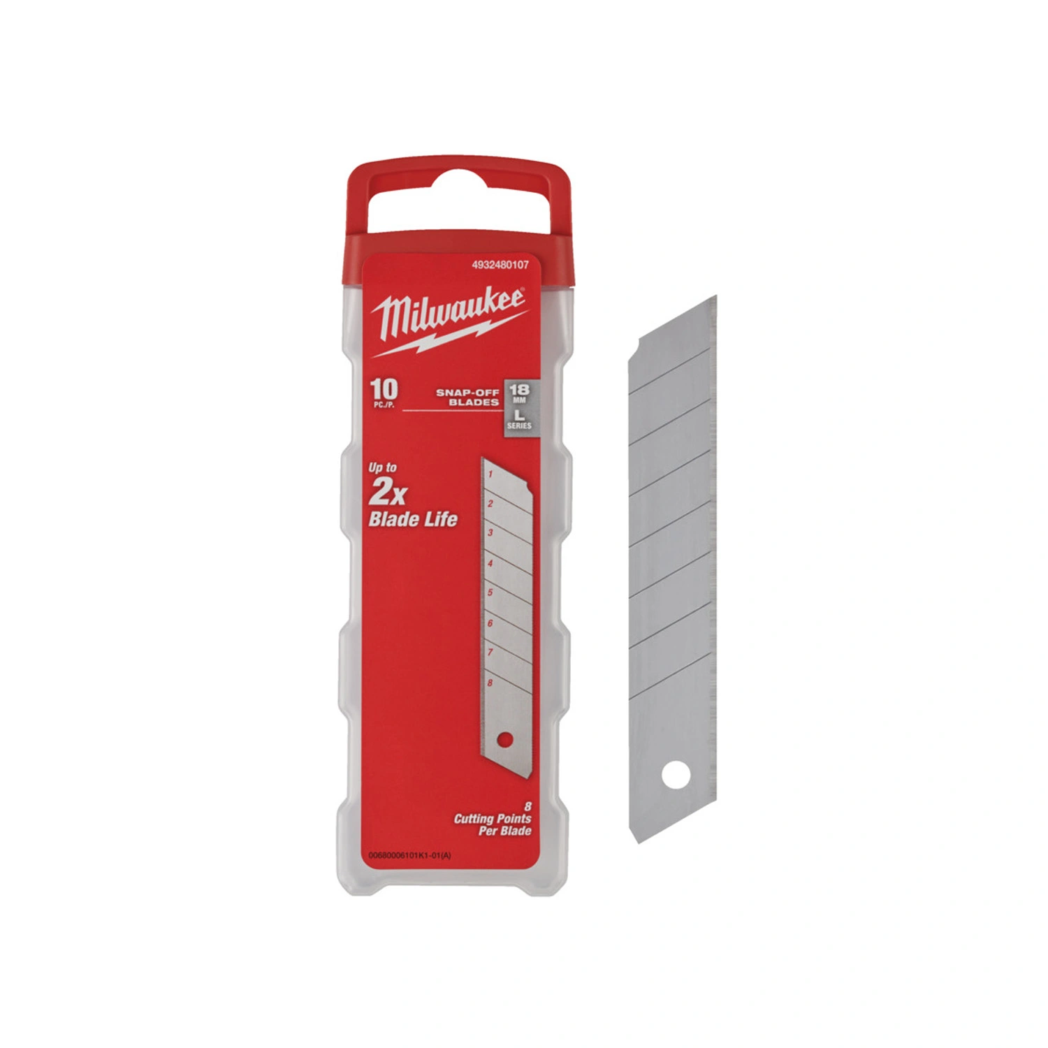 Milwaukee 4932480107 Reserve afbreekmesjes - 18 mm (10st)