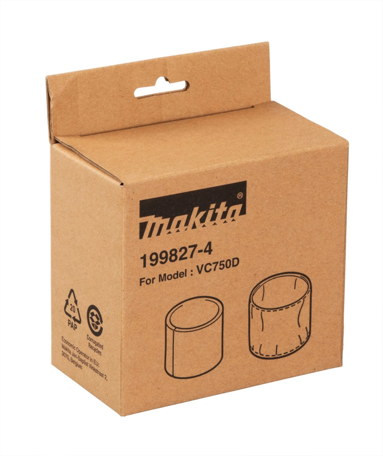 Makita 199827-4 Linnen voorfilter stofzuiger-image