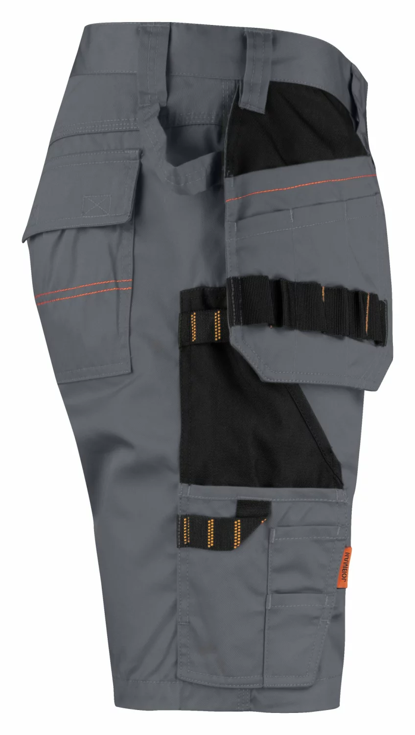 Jobman 2722 Werkbroek kort Holsterpocket - Grijs / Zwart - Maat 56-image