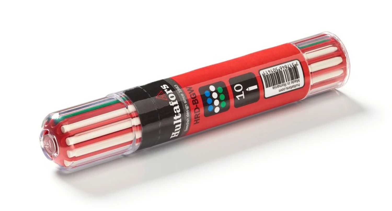 Hultafors HRD-BGW Recharge crayon (10 pcs) - Bleu, vert et blanc-image