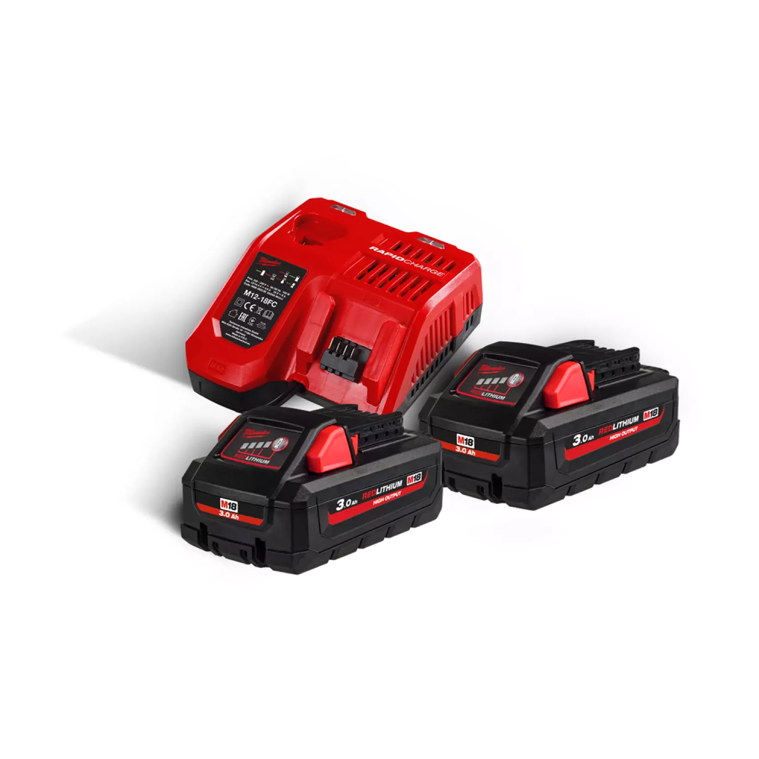 Milwaukee M18 HNRG-302 18V Li-Ion High Output NRG Set de démarrage (2x 3.0Ah accu) + rapidechargeur-image