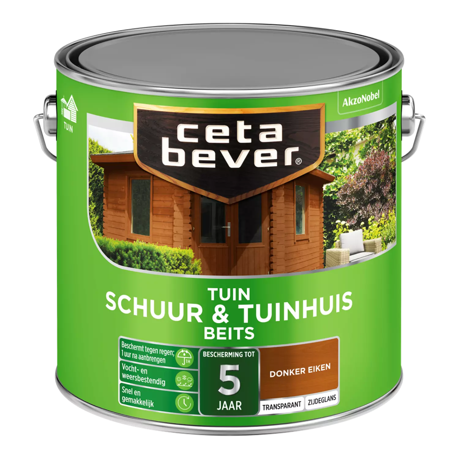 Cetabever Schuur & Tuinhuis Beits Transparant - Donker Eiken - 2,5L-image