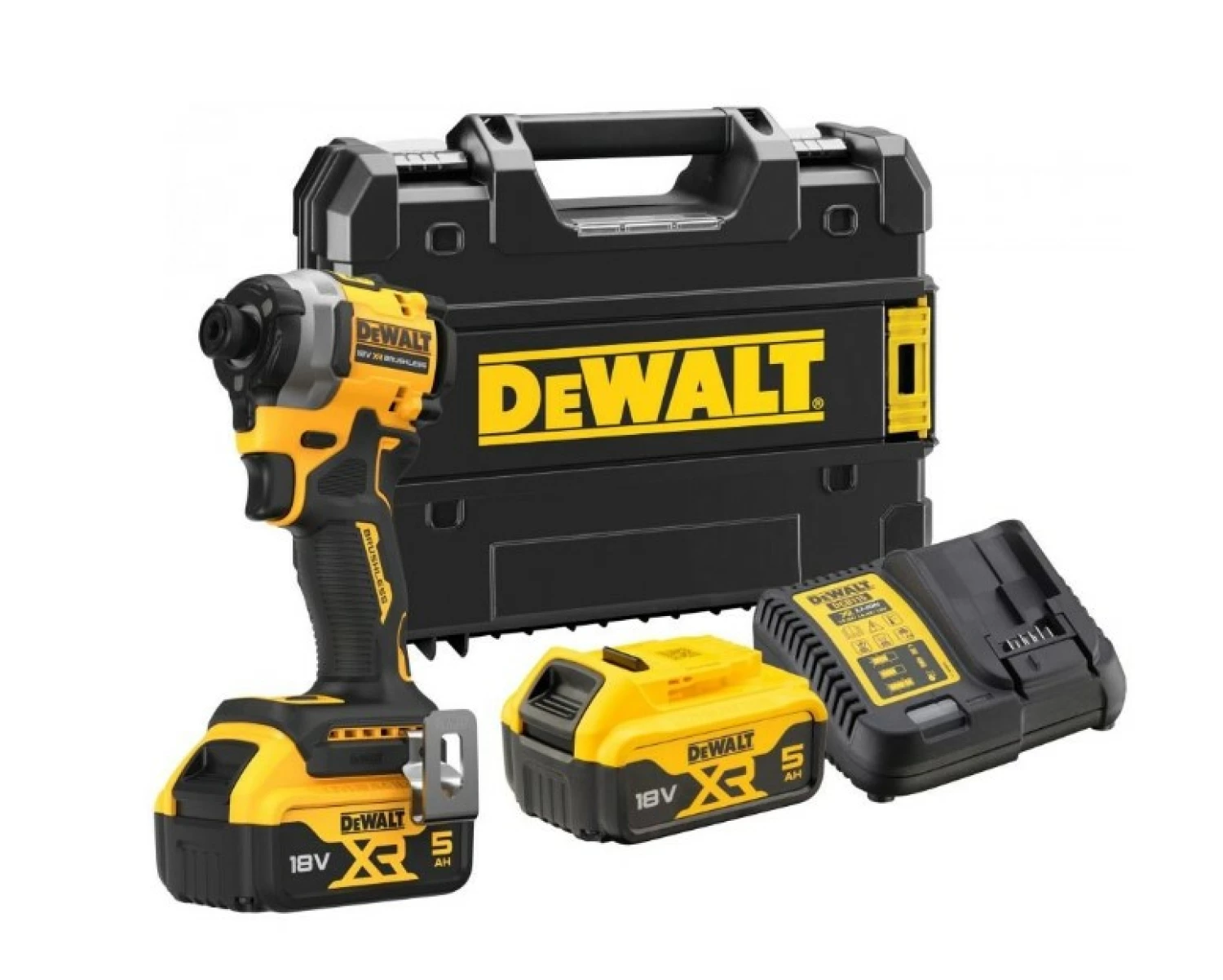 DeWALT DCF850P2T-QW 18V Li-ion XR Accu Slagschroevendraaier set (2x 5.0Ah) in TSTAK koffer-image