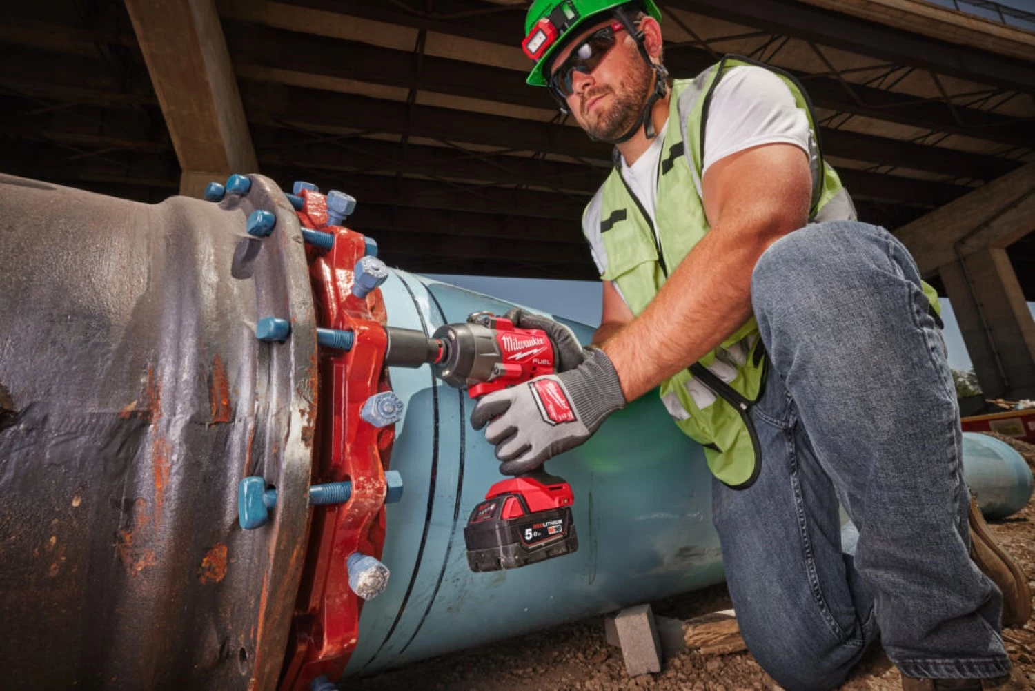 Milwaukee M18 FHIW2P12-502X 18V Li-ion set Clé à chocs (2x batterie 5.0Ah) dans une boîte HD - 1/2'' - 1220Nm-image