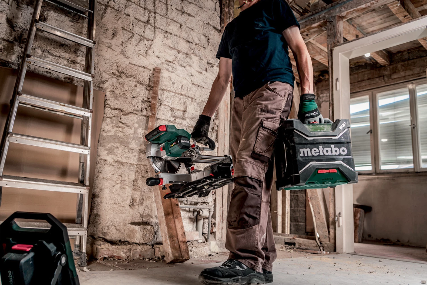 Metabo RC 12-18 BT DAB+ 12V / 18V Li-ion accu bouwradio met bluetooth - werkt op netstroom & accu-image