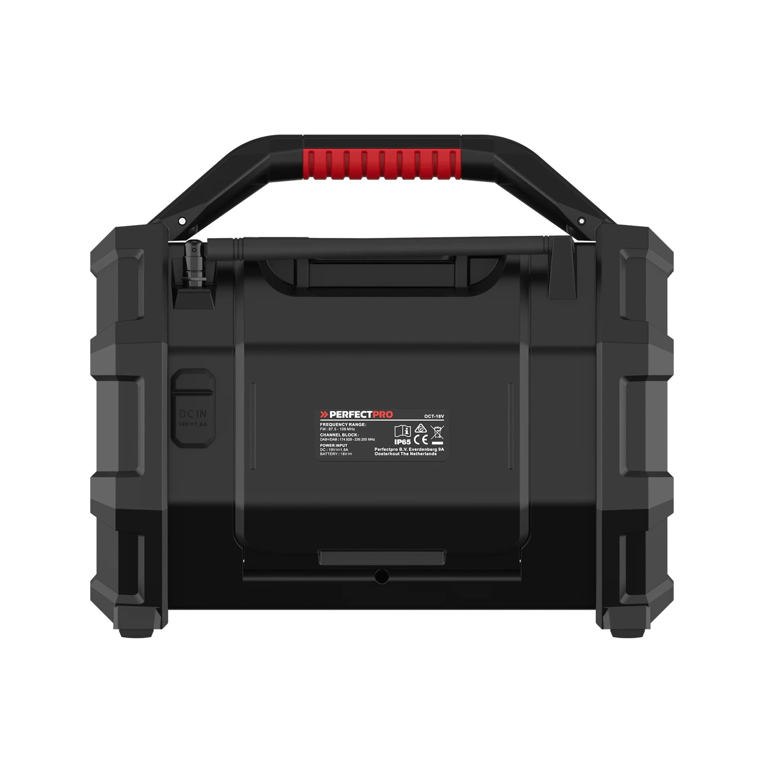PerfectPro ROCKTAGON OCT-18V multi battery Bouwradio - FM RDS / DAB+ - AUX-in - bluetooth-image