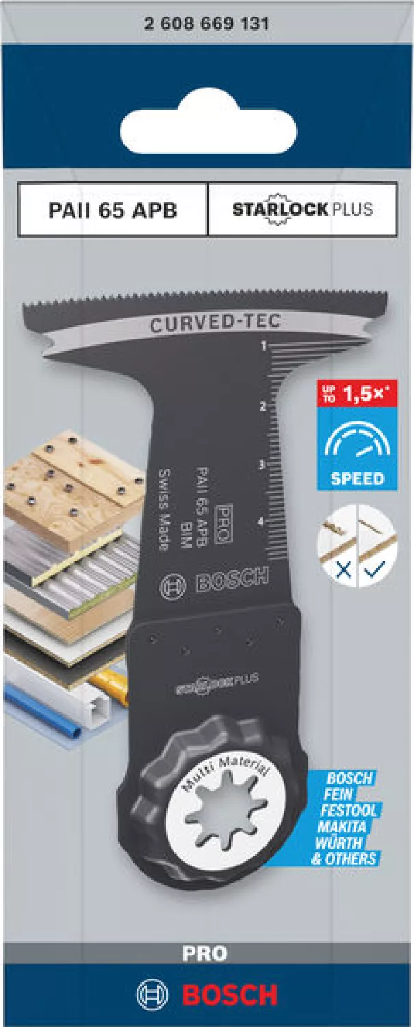 Bosch 2608669131 PRO / AII 65 APB Lame de scie circulaire BIM - 65 x 50 mm - Bois et métal (1 pc)-image