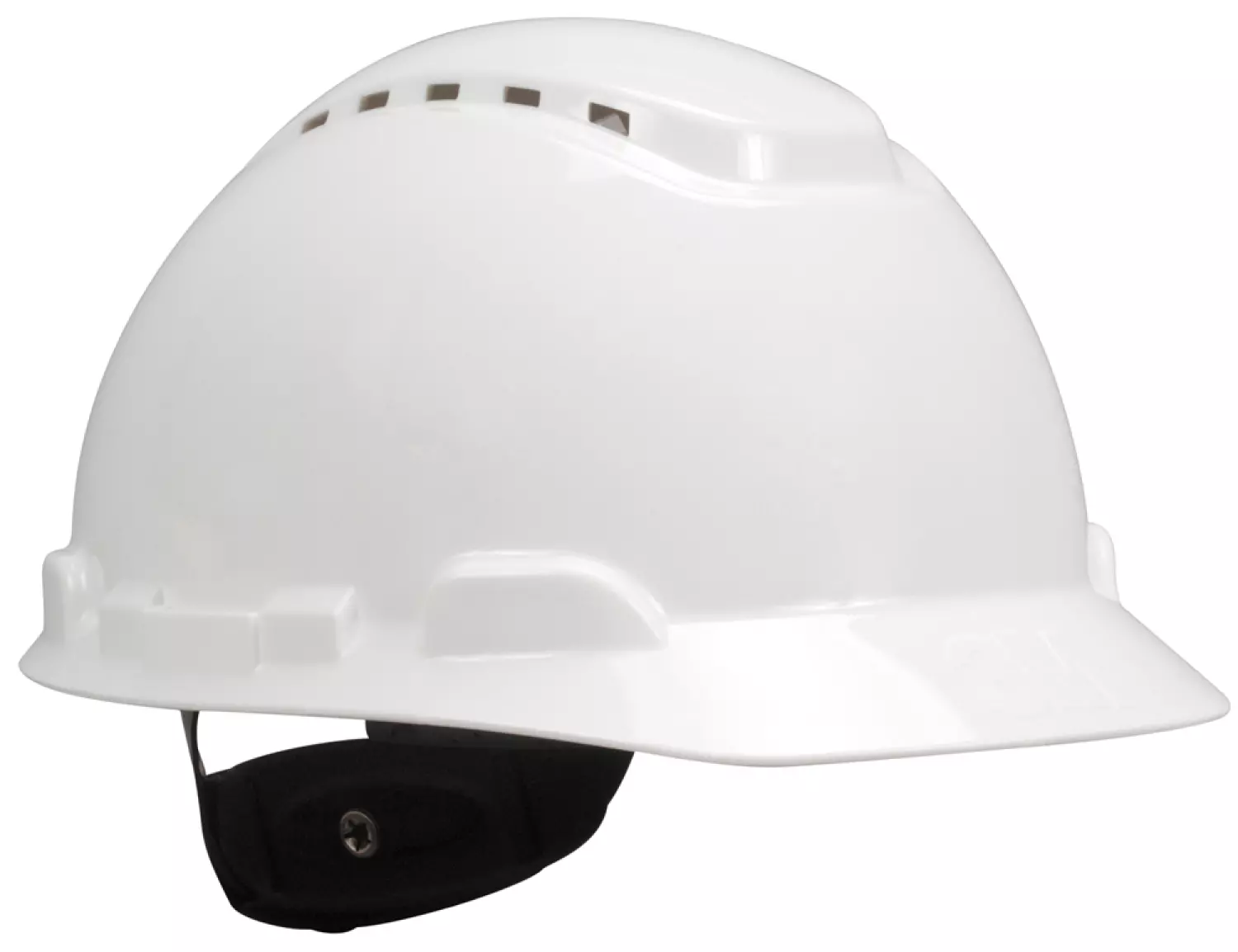 3M H700NVI Casque de sécurité - Ajustement à cliquet - Ventilé - Bandeau en plastique - Blanc-image