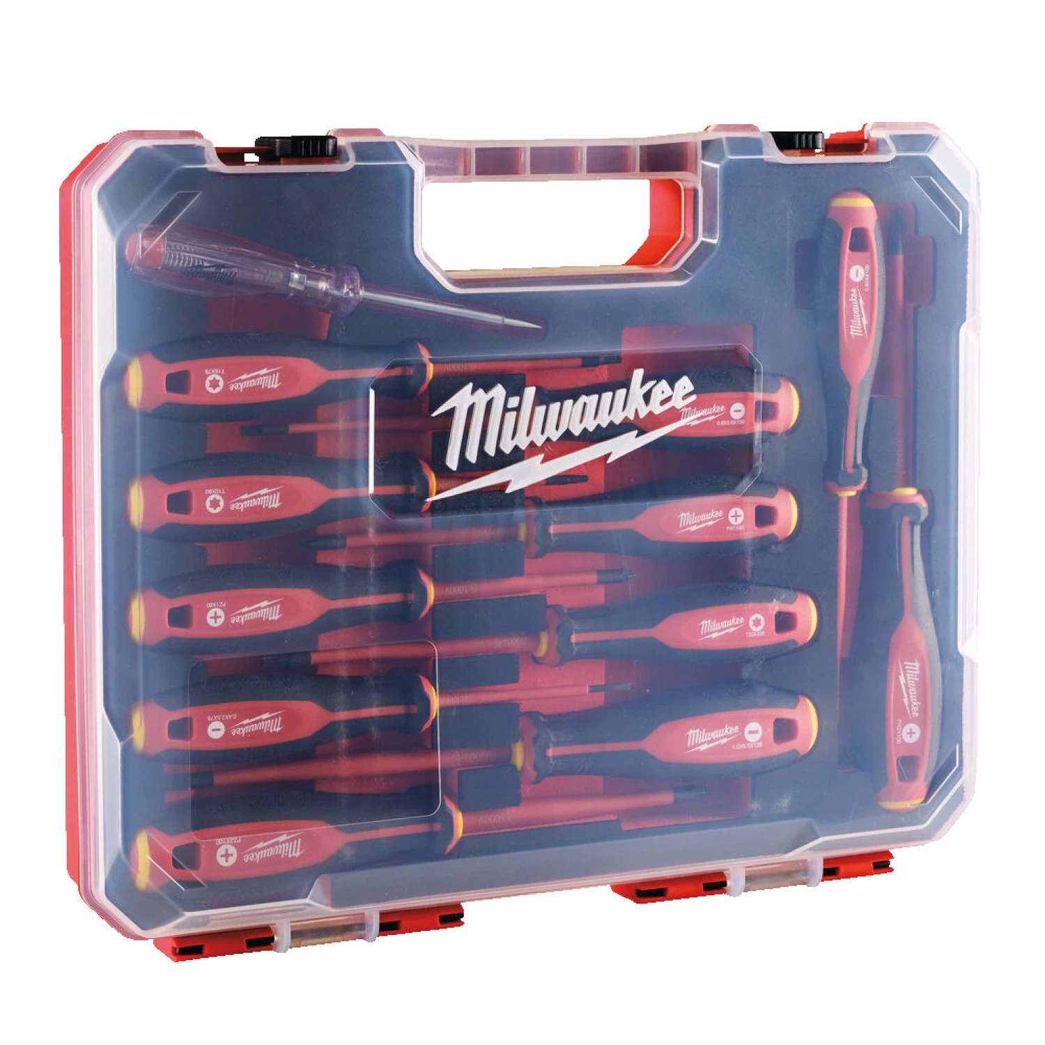 Milwaukee 4932479095 12-delige Tri-lobe VDE Schroevendraaierset in koffer - SL/PH/PZ/TX-image