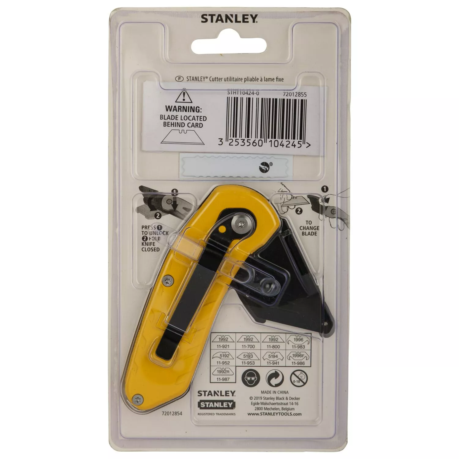Stanley STHT10424-0 Couteau pliant à lame fixe - 140 mm-image