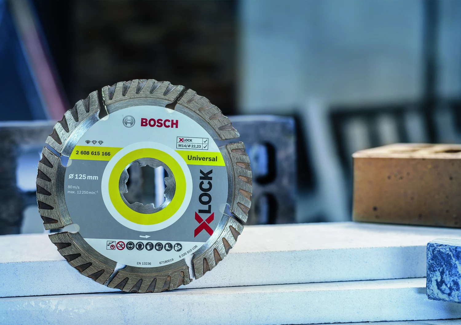 Bosch 2608615166 - X-LOCK Disque diamant Standard for Universal 125 x 22,23 x 2,0 x 10 mm-image
