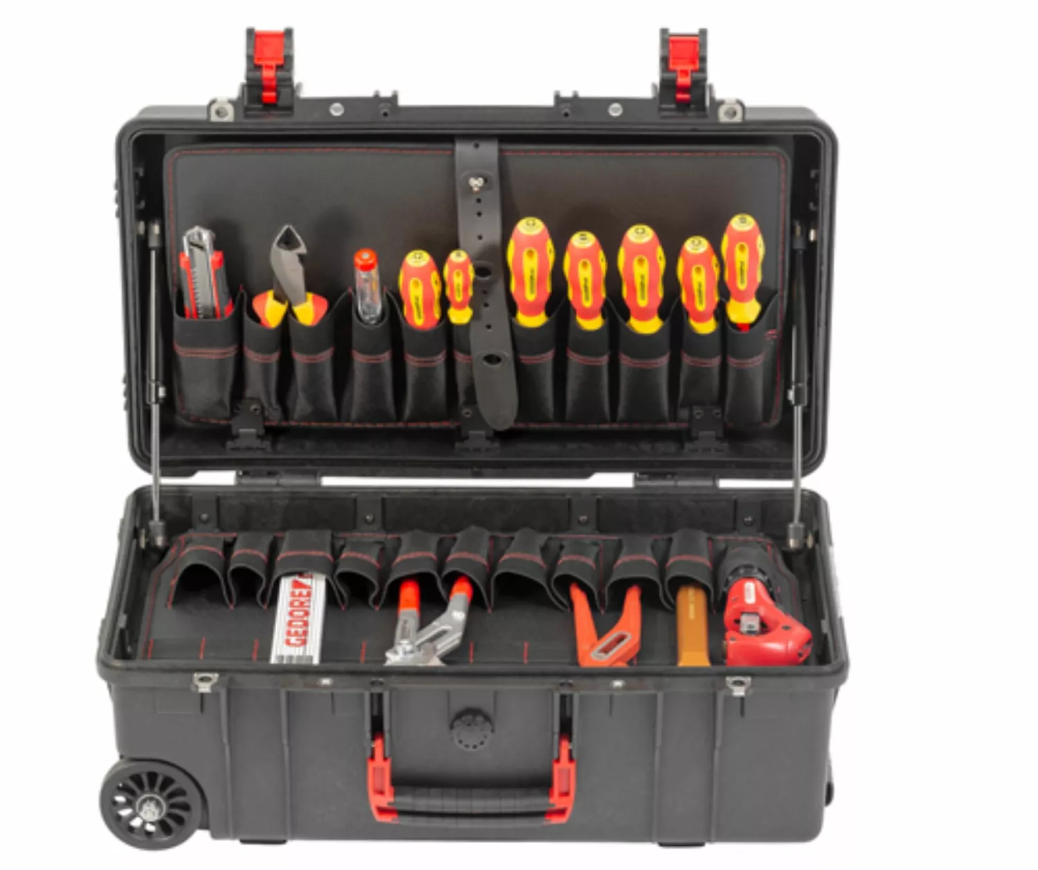 Gedore RED R21902072 - Set d'outils sanitaires en mallette mobile - 72 pièces.-image