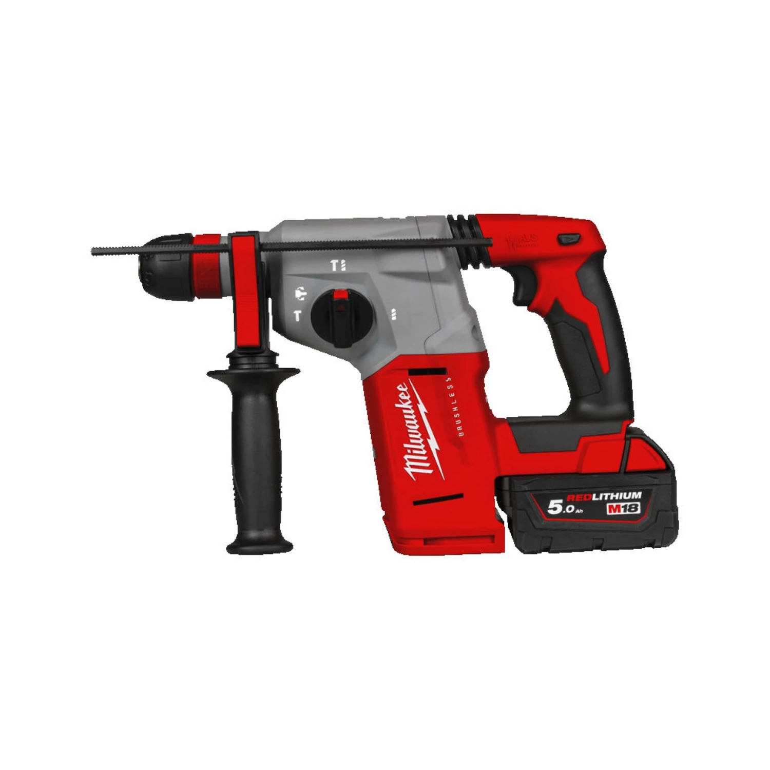 Milwaukee M18 BLHX-502X Perfo-burineur sans-fil - 18V Li-ion - SDS-plus - 2 batteries 5,0 Ah - HD Box - 2,3 J - Brushless-image