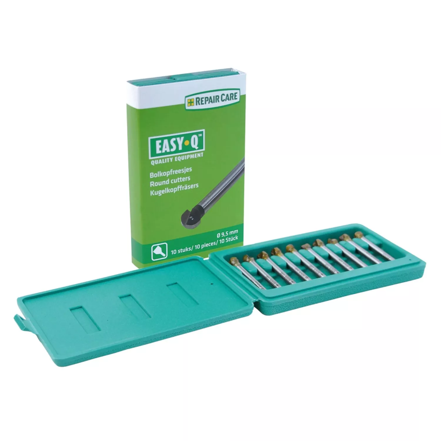 Repair Care Easy-Q 4050010 Fraises à tête sphérique, jeu de 10 pièces - 9,5 mm-image