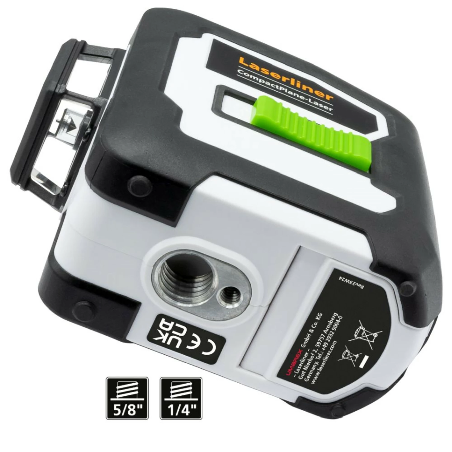 Laserliner CompactPlane-Laser 3G Kruislijnlaser set incl. statief in tas - 3 lijnen - groen - 30m-image