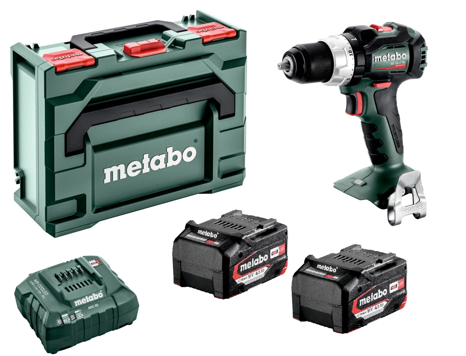 Metabo BS 18 LT BL 18V Li-Ion accu boor-/schroefmachine set (2x 4,0Ah Li-Power accu) in metaBOX - koolborstelloos-image