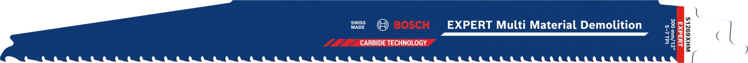 Bosch EXPERT S1269XHM Lame de scie sabre de démolition - 250 mm - multi-matériaux (10 pièces)