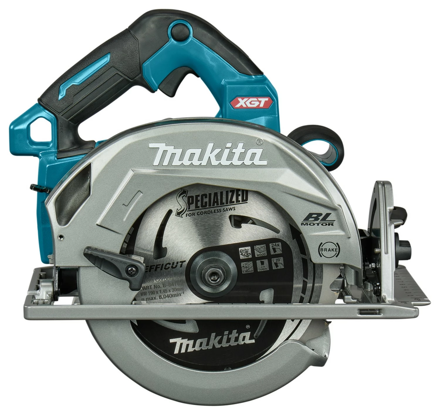 Makita HS003GZ Scie circulaire sans-fil - XGT 40V max Li-ion - 190 x 68,5 mm - Brushless - Machine seule-image