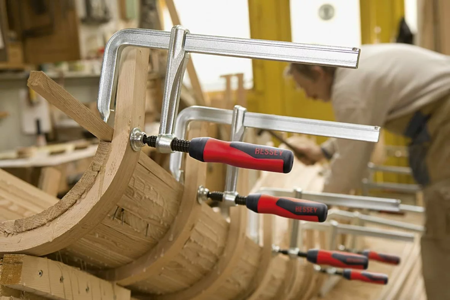 Bessey GZ20 - Presse à vis tout acier avec poignée bois GZ - 200 x 100-image