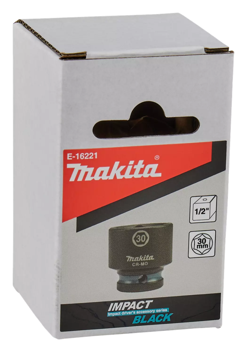 Makita E-16221 Force cap Impact Black 1/2'' - 30mm/44mm-image