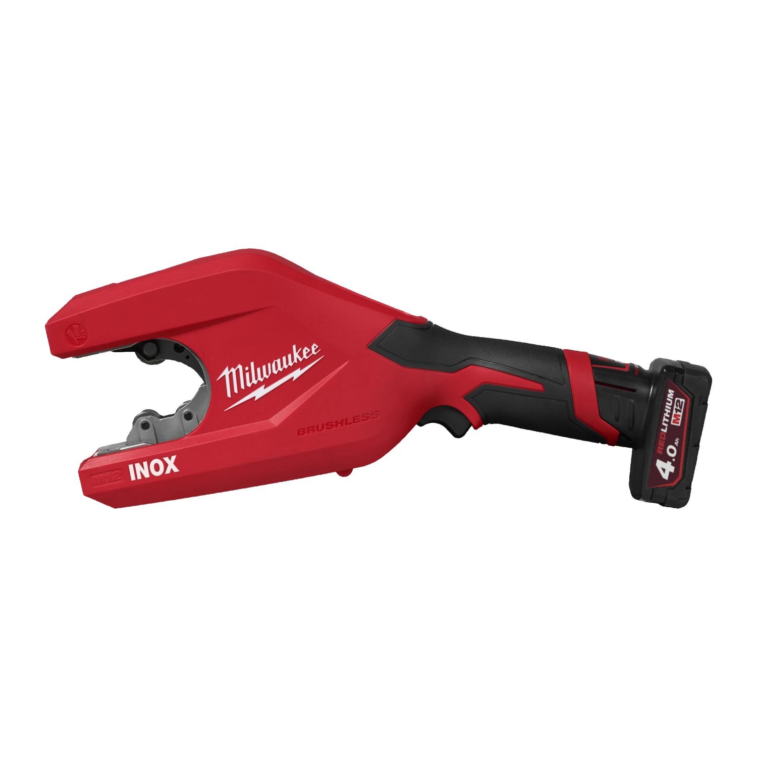 Milwaukee M12 PCSS54-402C 12V Li-ion accu pijpsnijder XL set (2x 4.0Ah accu) in HD Box - RVS-image