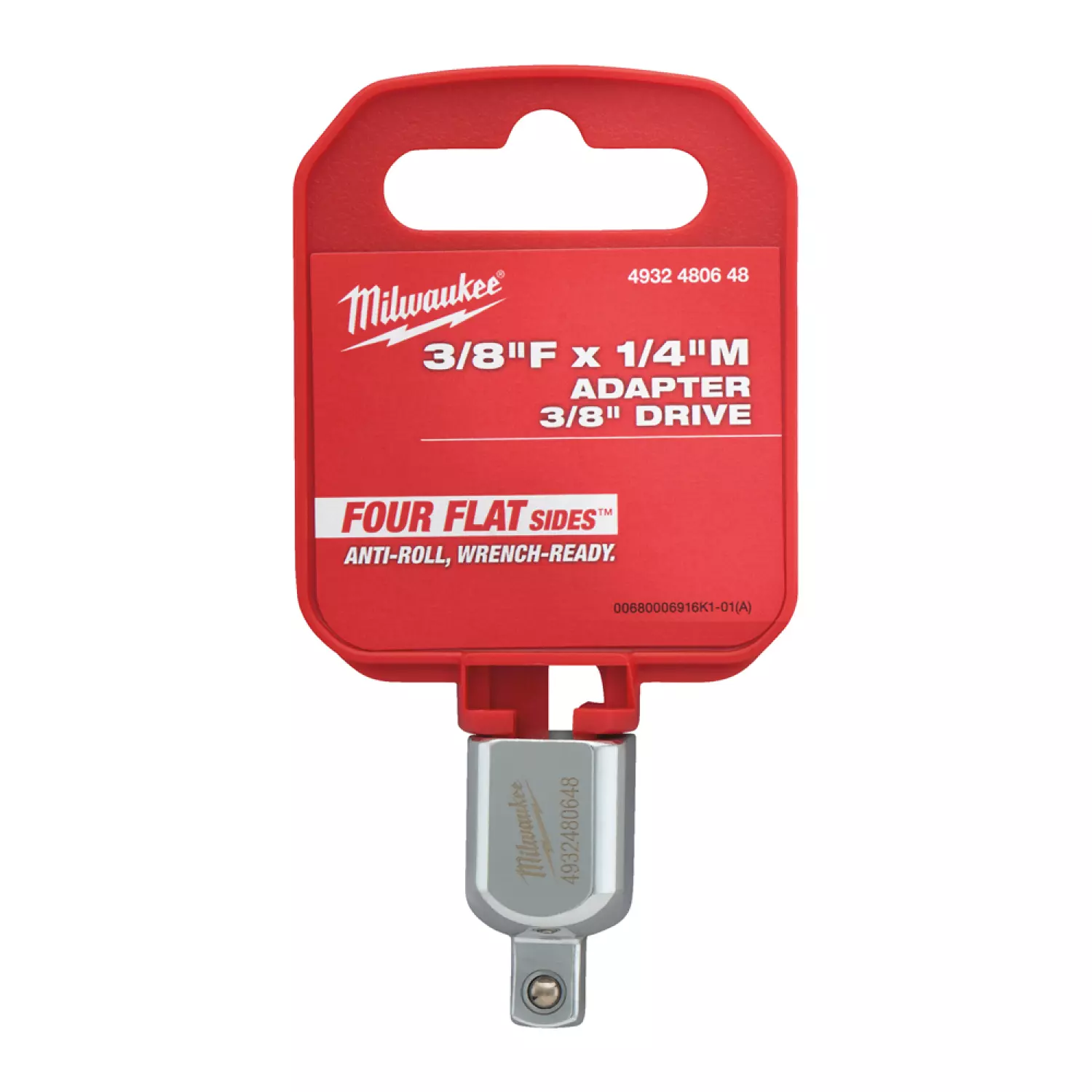 Milwaukee 4932480648 Doppen verloopstuk 3/8" naar 1/4"
