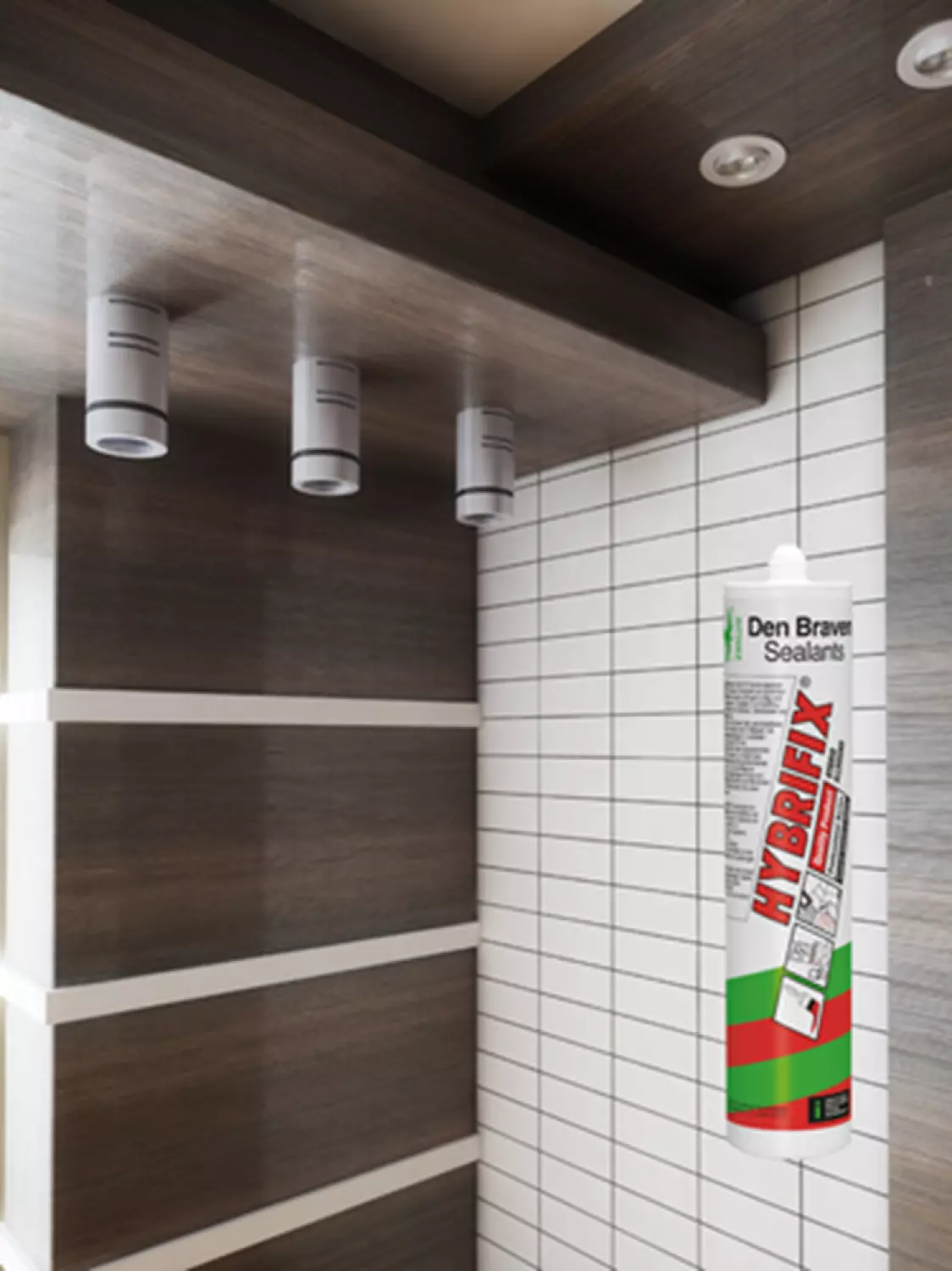 Zwaluw Den Braven 30618546 Hybrifix Lijmkit - Bruin - 290ml in koker