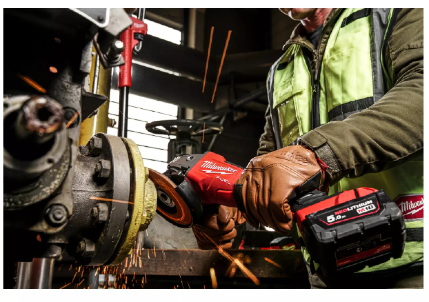 Milwaukee M18 FSAGV125XPDB-0X Meuleuse d'angle sans fil Li-ion 18 V dans un boîtier HD - 125 mm - brushless - Machine seule-image