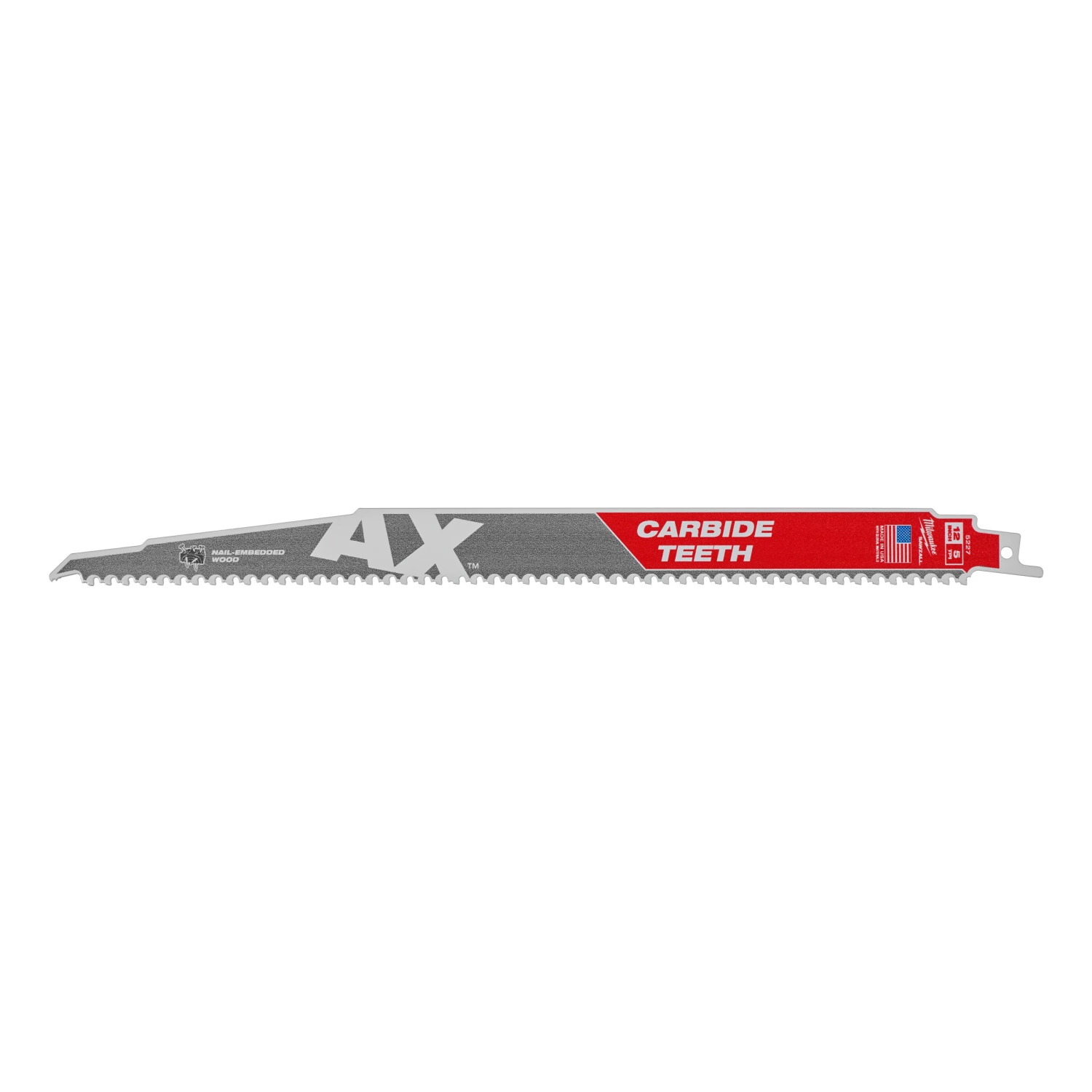 Milwaukee 48475527 Sawzall Reciprozaagblad The AX Carbide - 300 x 5TPI - hout - 5st