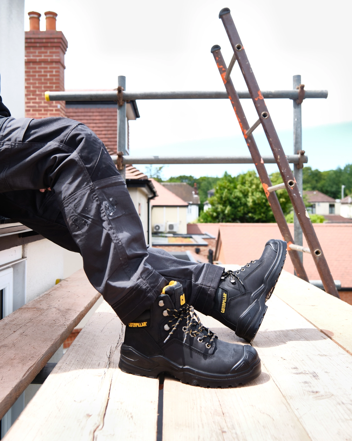 Caterpillar Striver Bump Werkschoen - Hoog - Zwart - Maat 44-image