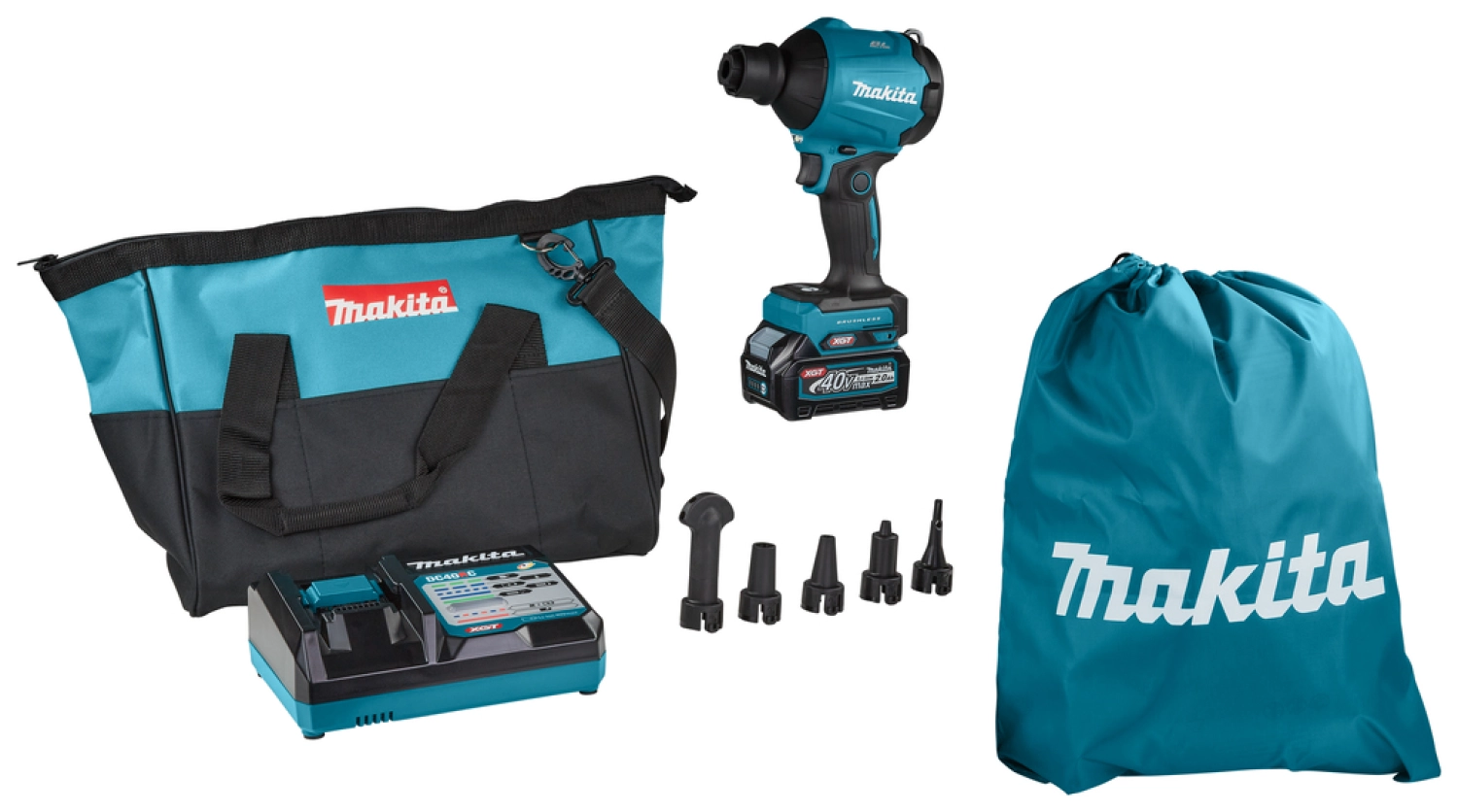 Makita AS001GA101 Souffleur à poussière - 1 batterie 2,0 ah - 40V max Li-ion- dans Bag-Carbonlessless brushless-image