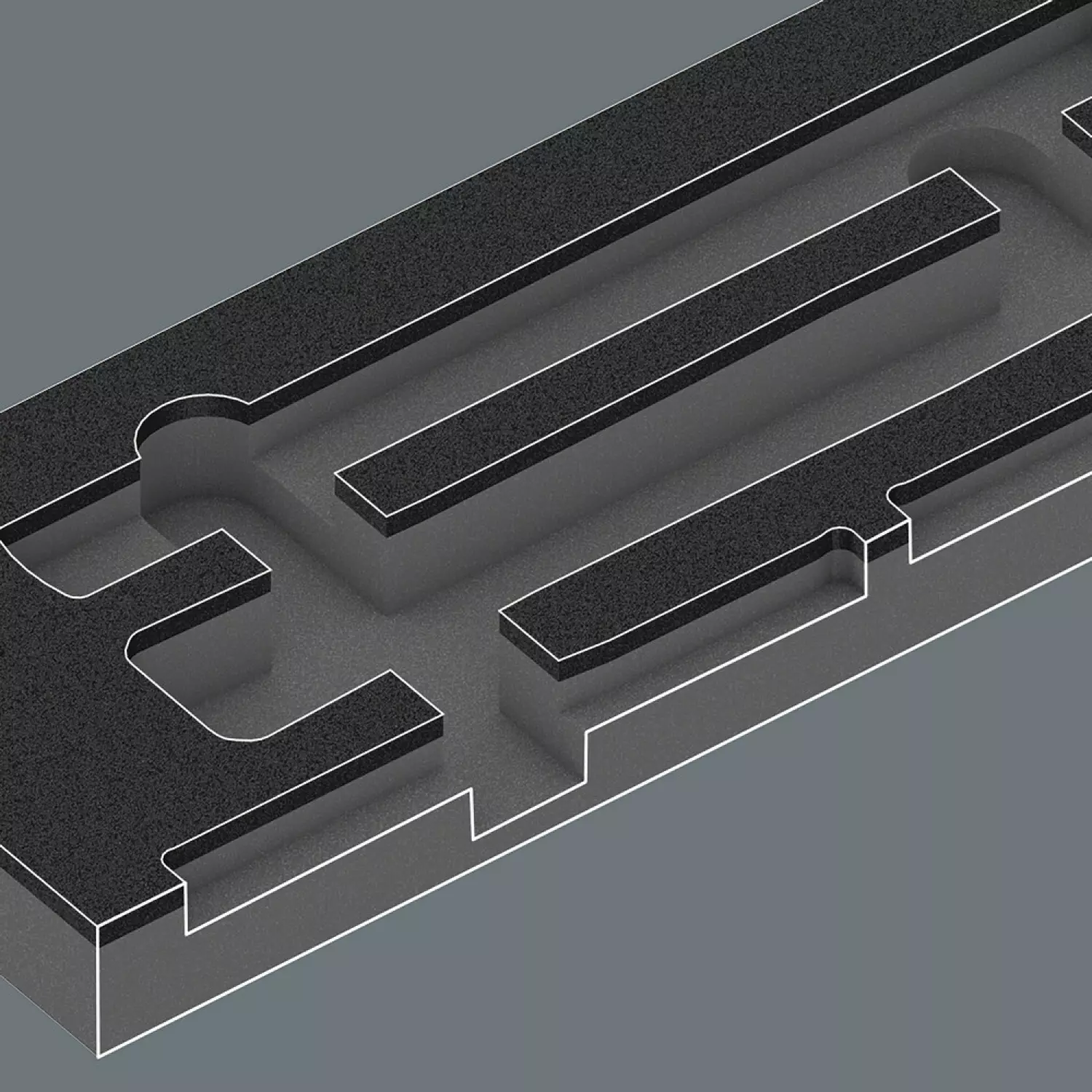 Wera 05137382001 9882 Garniture en mousse Marteau set 1 - vide-image