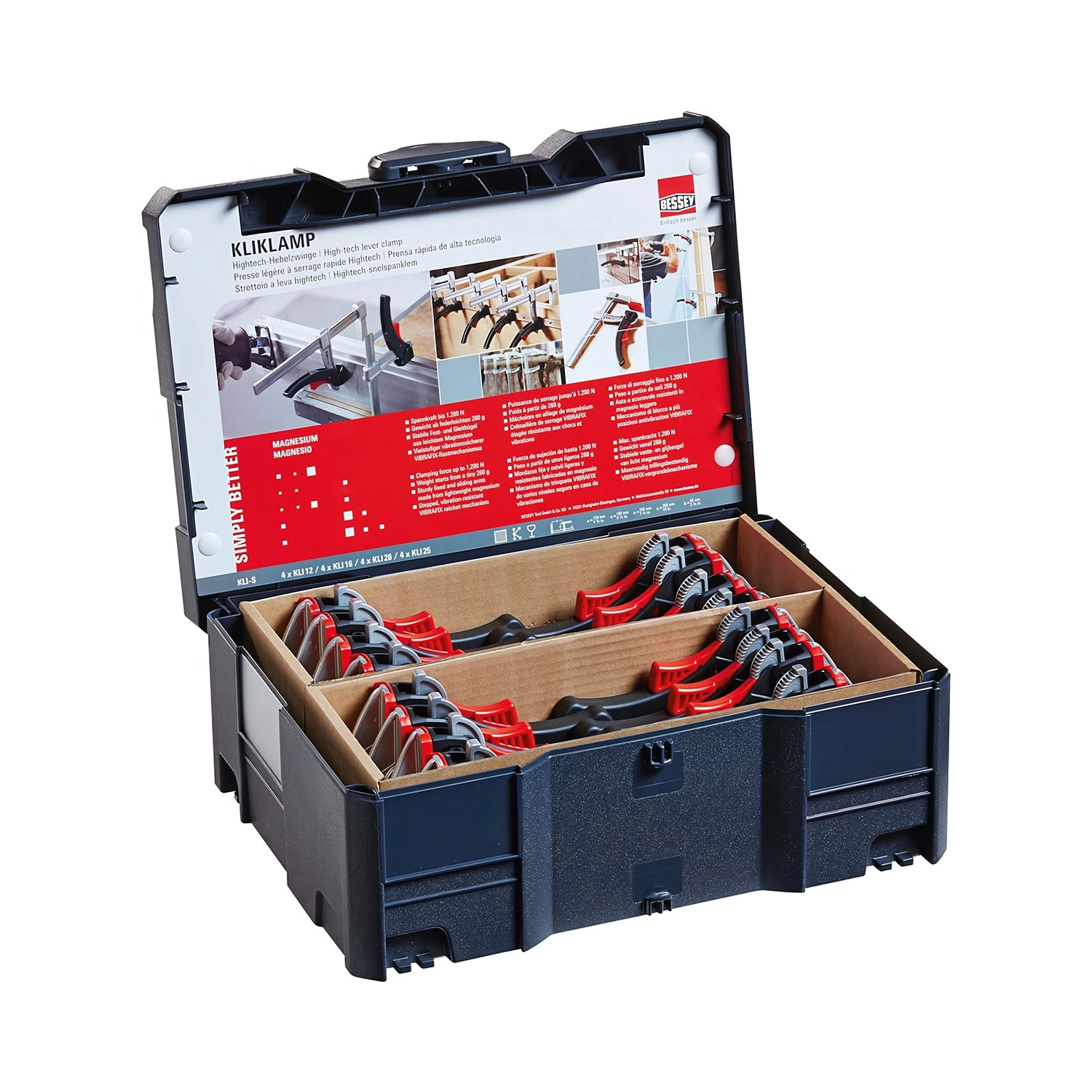 Bessey KLI-S KliKlamp 16-delige Lijmklemmenset in T-Loc-image