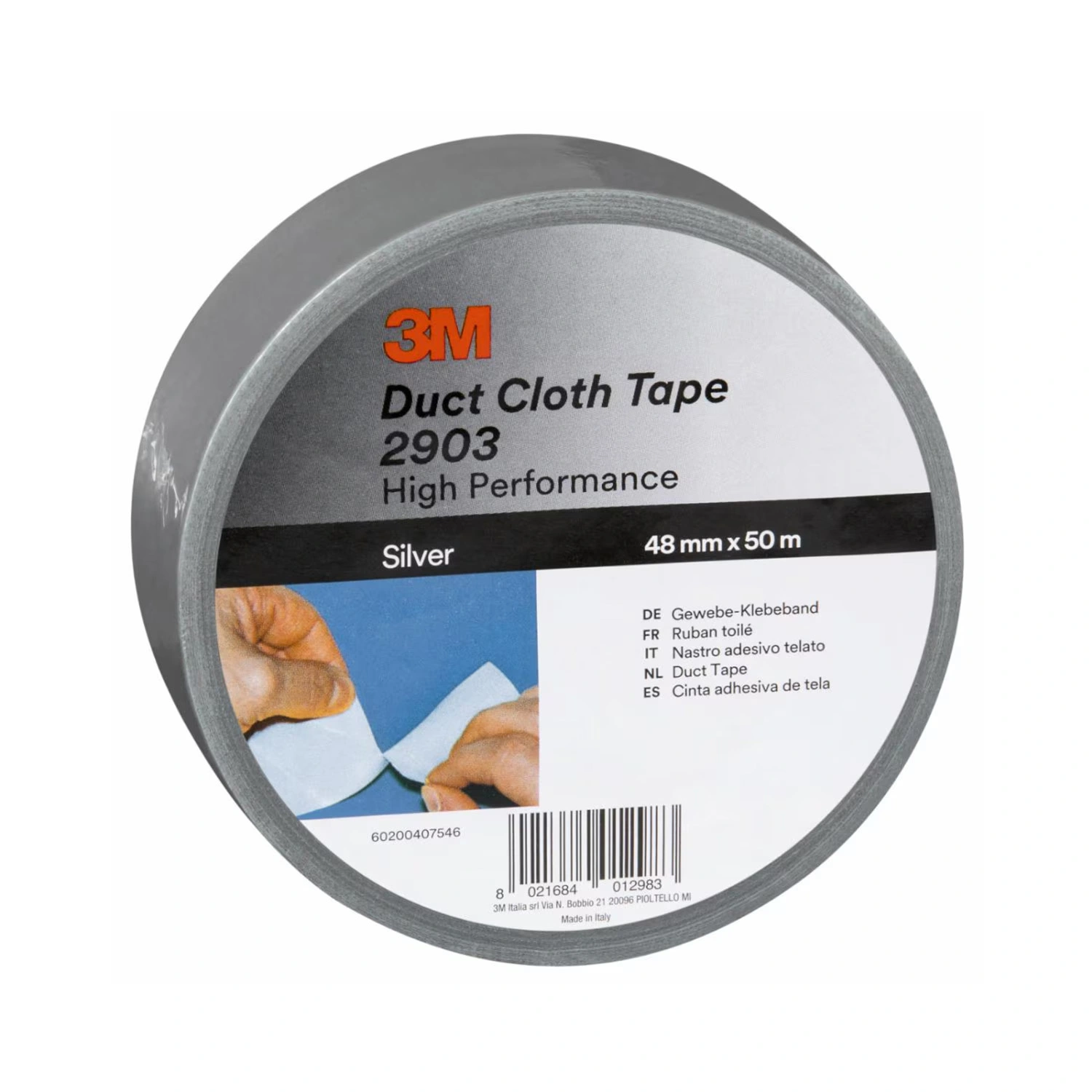 3M 290348B Duct tape Zwart - 48mm x 50m (6 stuks)