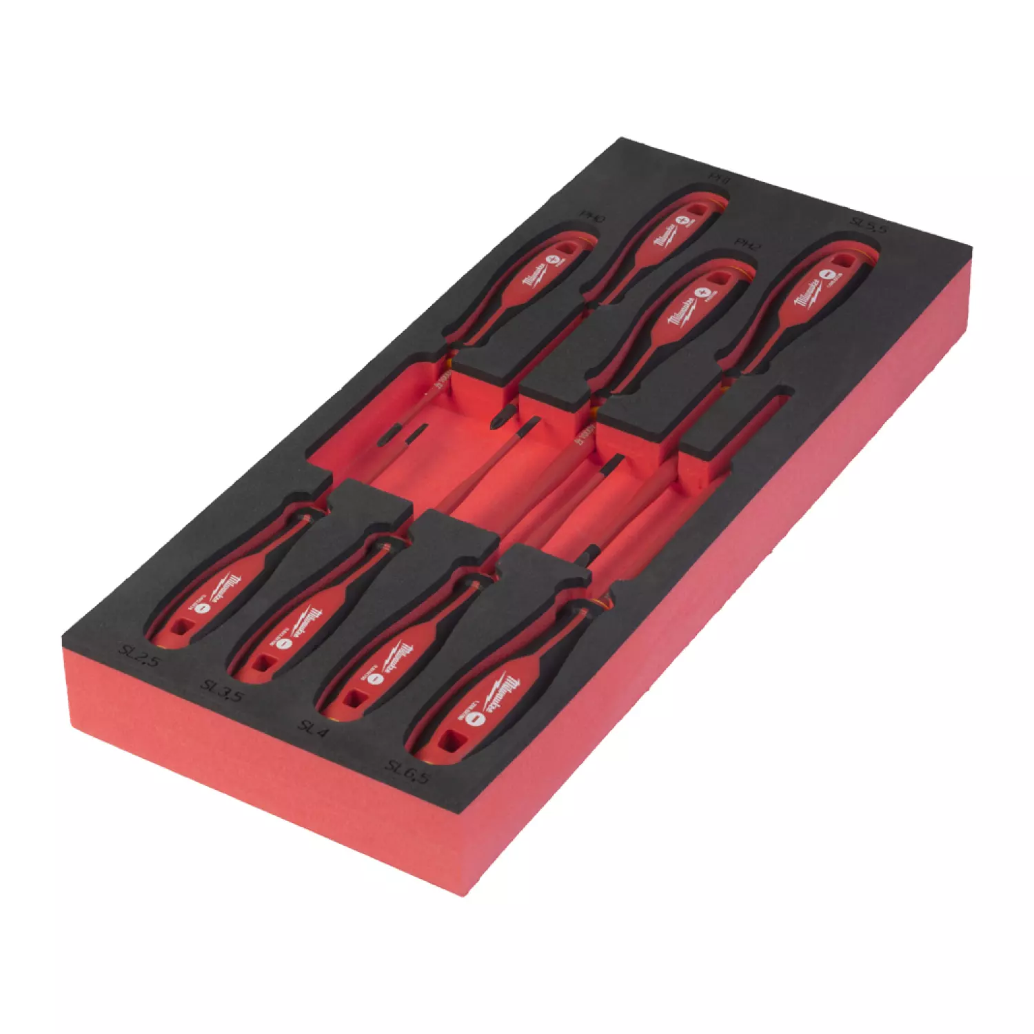 Milwaukee 4932493249 8-delige VDE Schroevendraaierset in foam Inlay - SL/PH-image