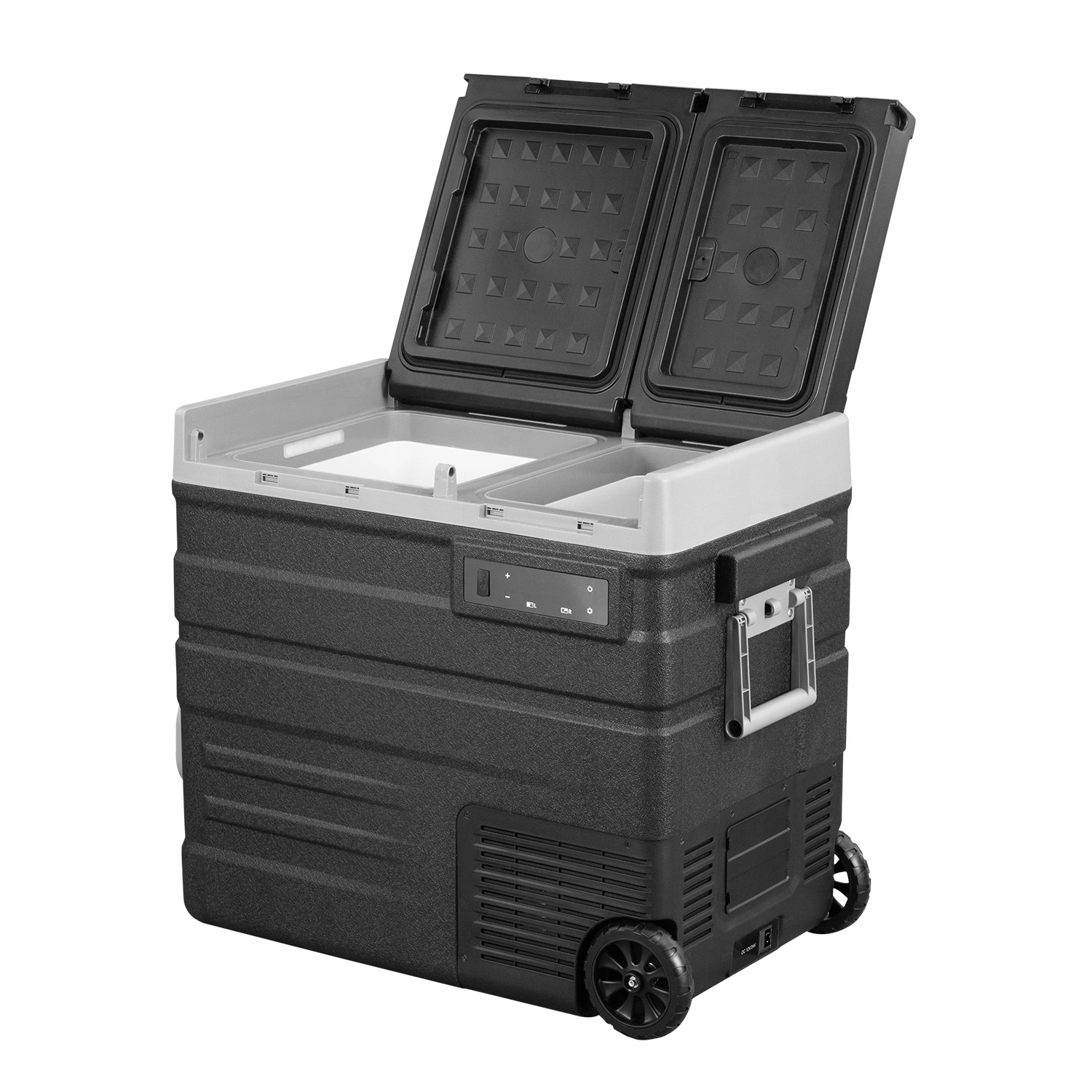 Steamy-E SECUD65 Glacière électrique à compresseur à double zone sur roulettes - 57 L-image