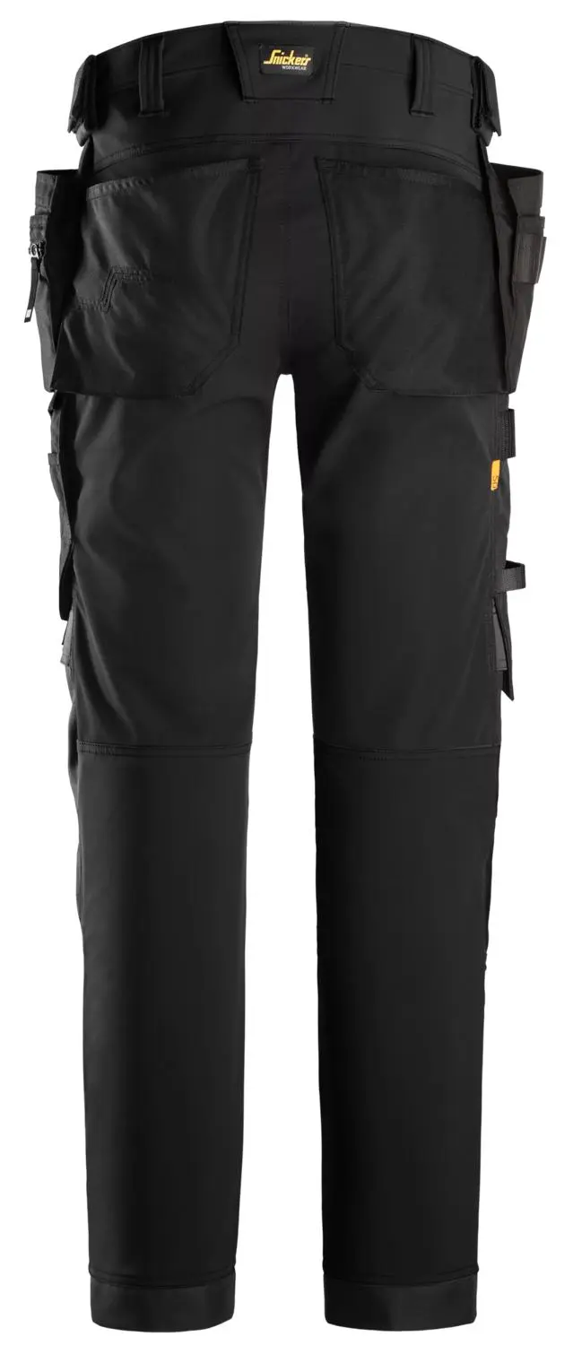 Snickers 6275 AllroundWork 4-weg Stretch broek met Holsterzakken - Zwart - 044