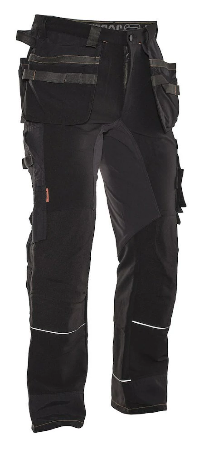 Jobman 2191 Werkbroek Stretch - Maat 44 - Zwart/Wit-image