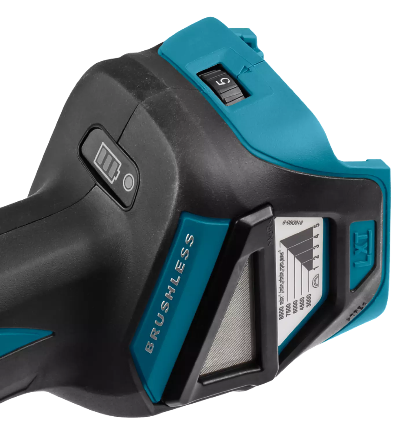 Makita DGA518ZJU Meuleuse d'angle sans-fil - 18V Li-ion - AWS - MAKPAC - 125 mm - Brushless - Machine seule-image