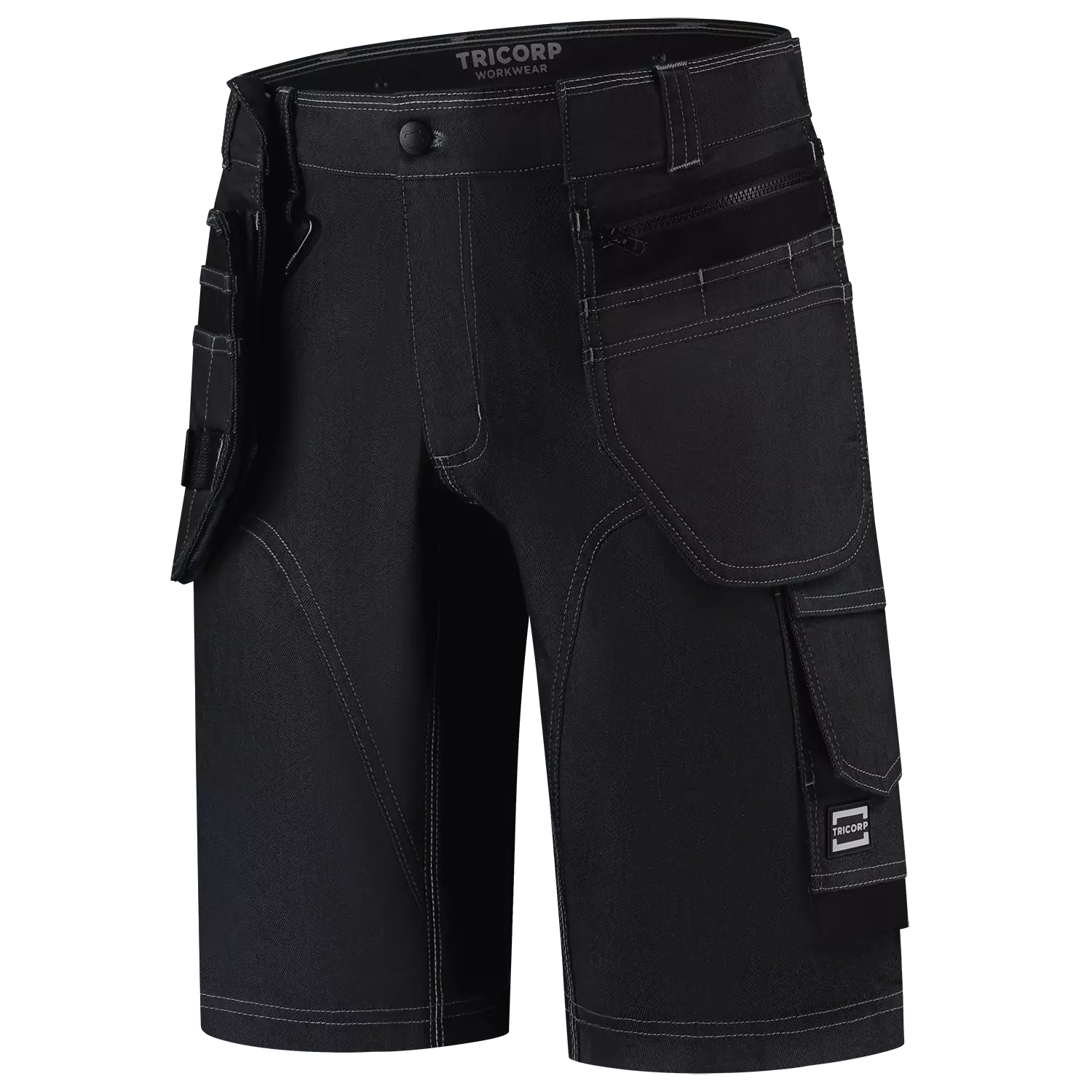Tricorp 506123 Jeans werkbroek Functional Stretch - Kort - Black - 60